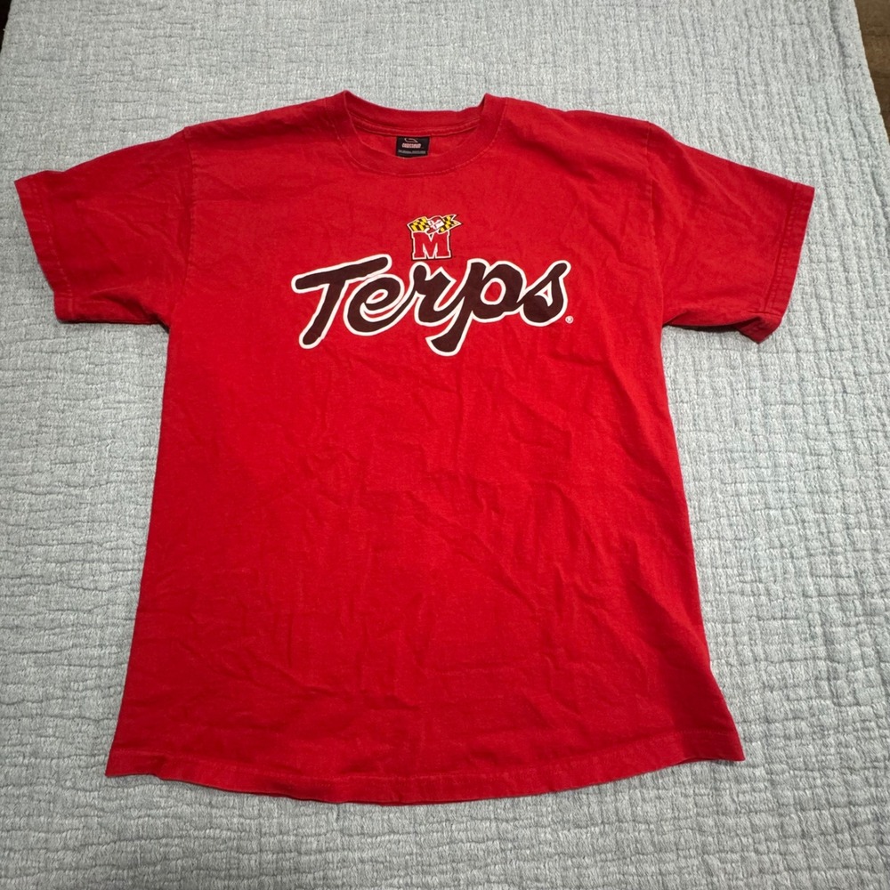 Vintage Maryland Terrapins T-shirt‎ Men's Large 2005-2012 Logo Colosseum Tee USA